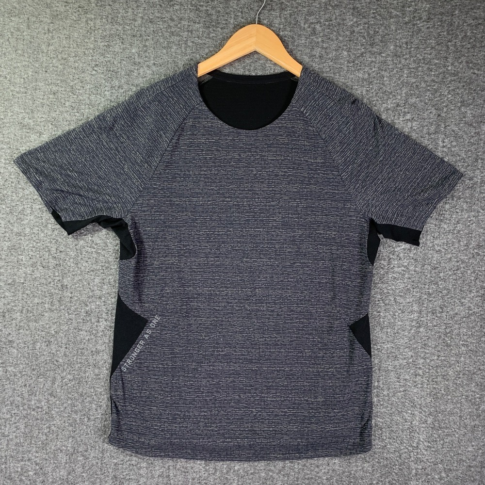 Lululemon Performance Shirt Men Medium Barrys Training Black Stretch Athleisure